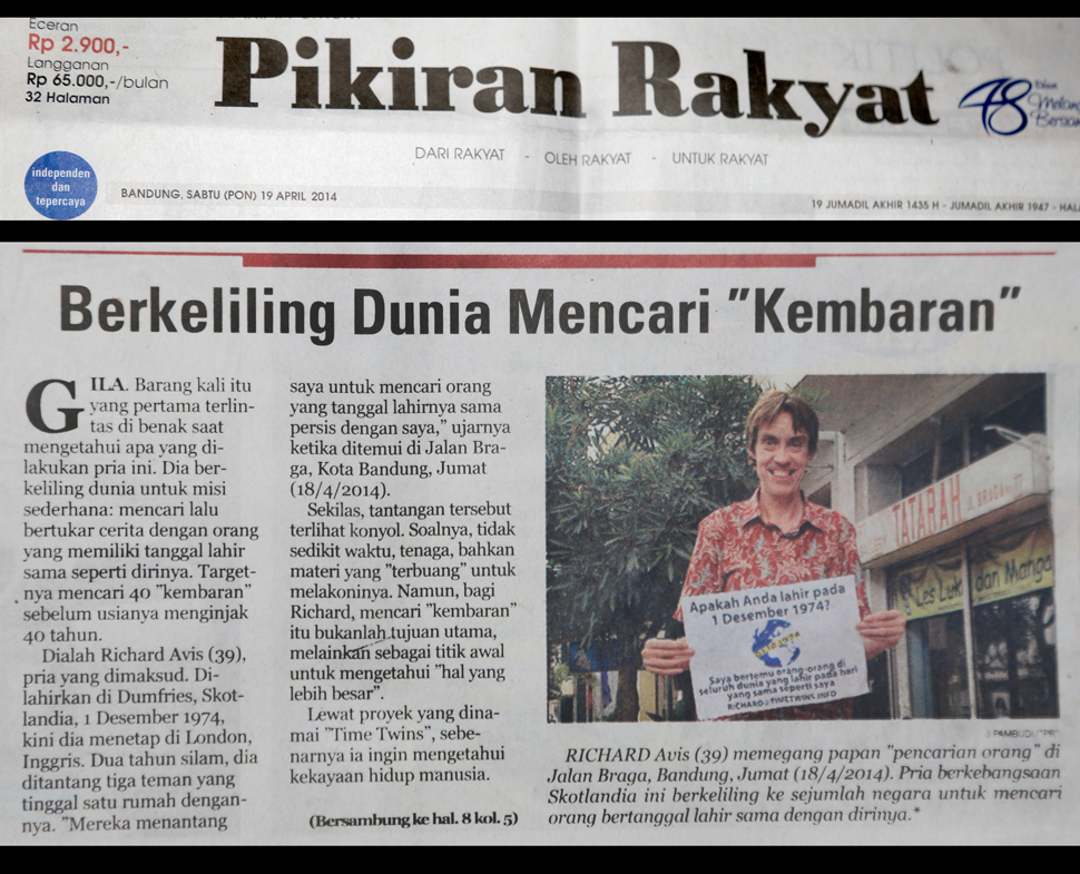 The article in Pikiran Rakyat
